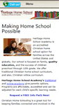 Mobile Screenshot of heritagehomeschool.com